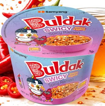 Buldak - SWICY Sweet & Spicy Ramen Big Bowl 105g